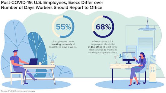 Hybrid Work Model Infographic