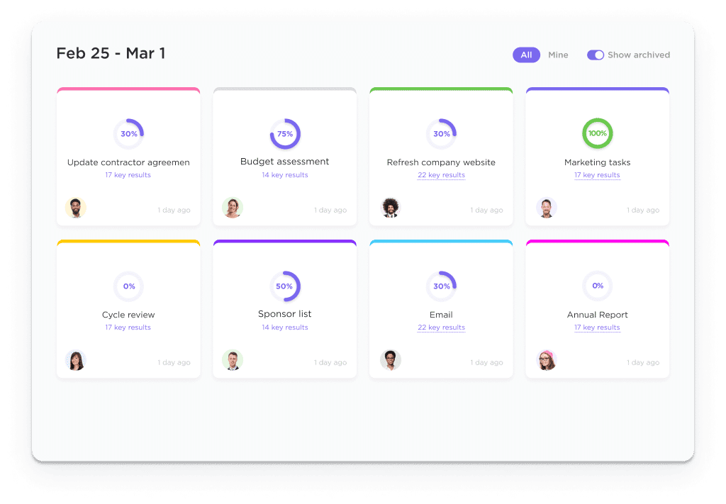 ClickUp Goals Module