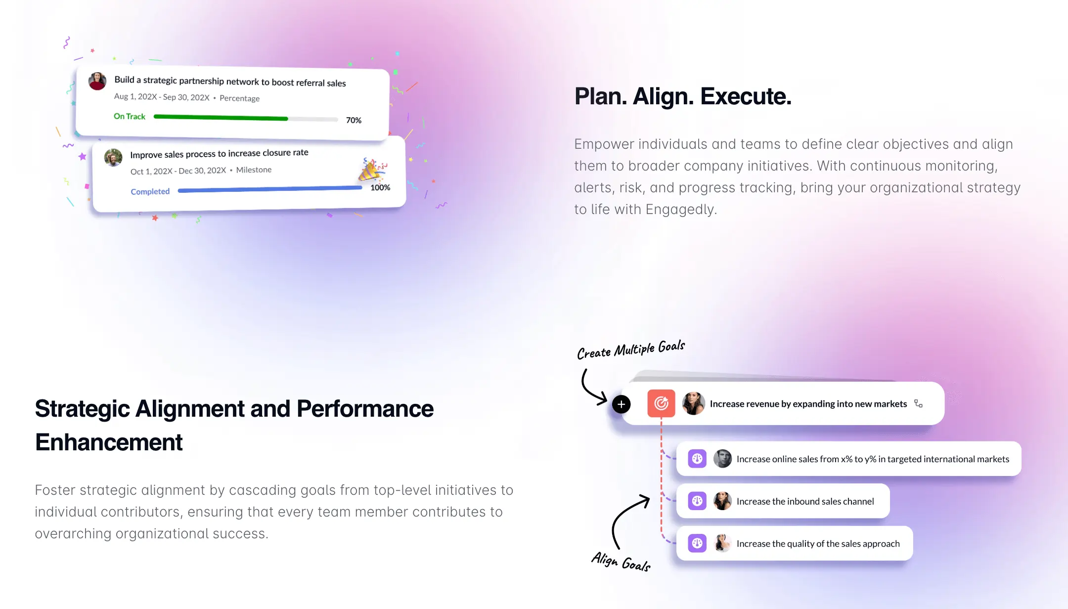 Engagedly Goal setting software