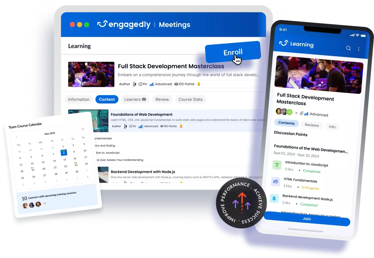 Engagedly LXP Learning Experience Platform